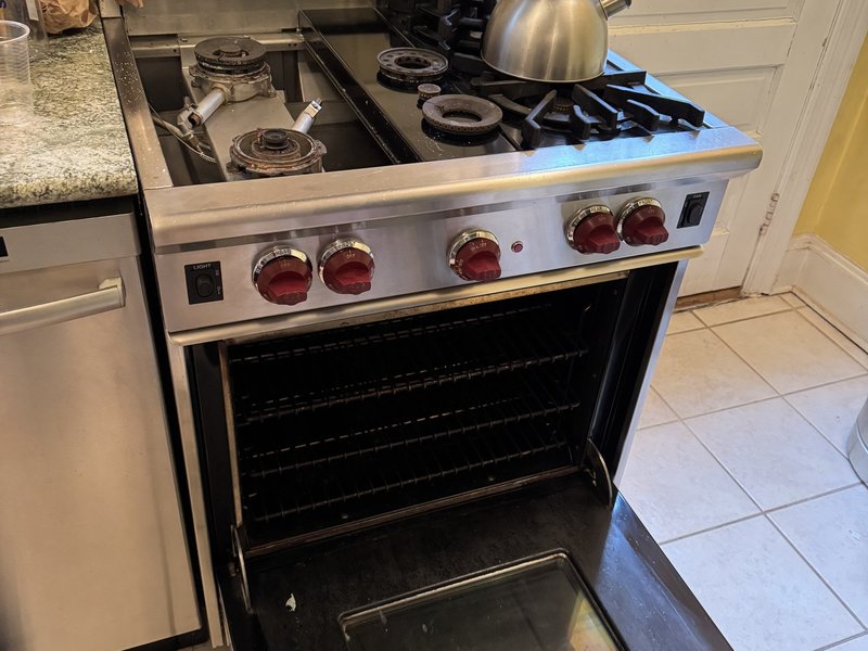 Wolf range cooktop disassembly and burner service